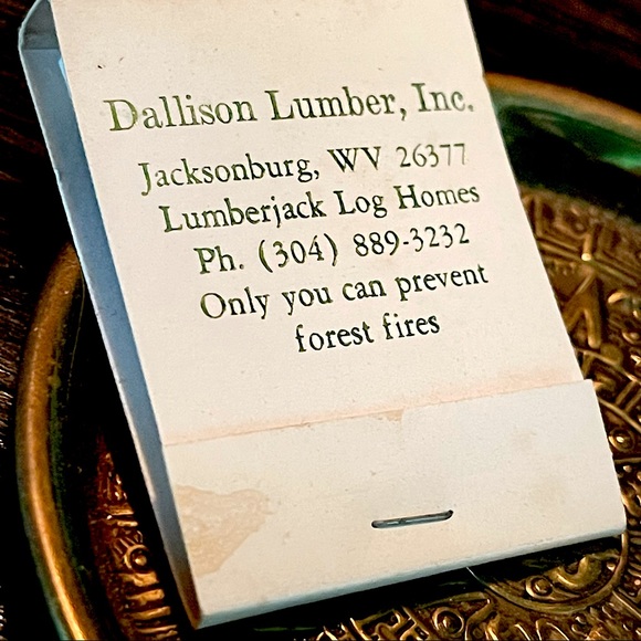 Other - free with bundle vintage dallison lumber, inc. jacksonburg, wv matchbook